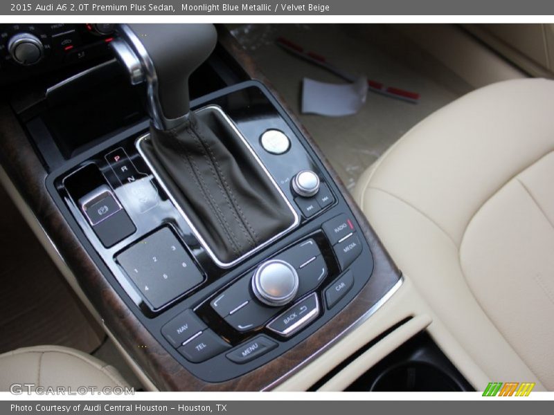 Moonlight Blue Metallic / Velvet Beige 2015 Audi A6 2.0T Premium Plus Sedan