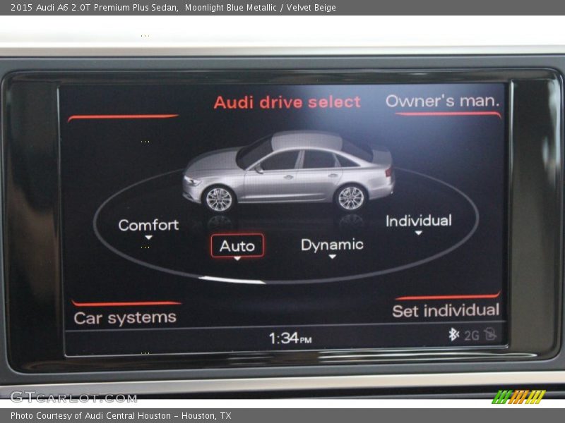 Moonlight Blue Metallic / Velvet Beige 2015 Audi A6 2.0T Premium Plus Sedan