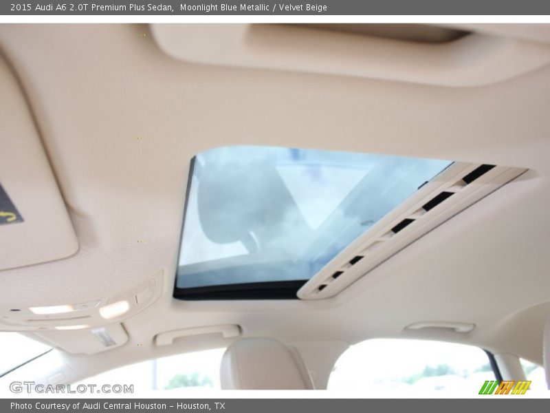 Moonlight Blue Metallic / Velvet Beige 2015 Audi A6 2.0T Premium Plus Sedan