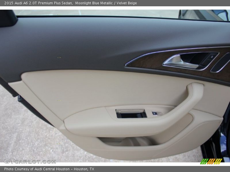 Moonlight Blue Metallic / Velvet Beige 2015 Audi A6 2.0T Premium Plus Sedan