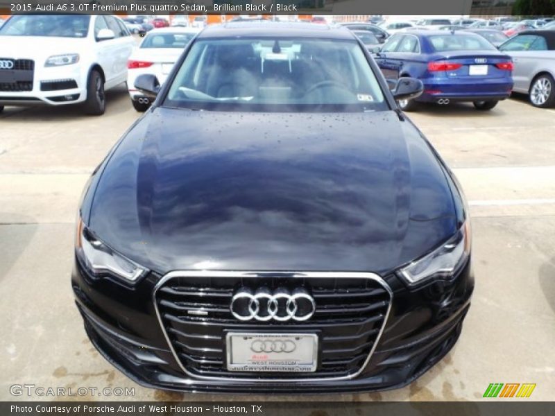 Brilliant Black / Black 2015 Audi A6 3.0T Premium Plus quattro Sedan