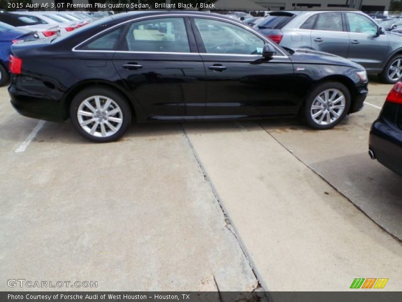 Brilliant Black / Black 2015 Audi A6 3.0T Premium Plus quattro Sedan