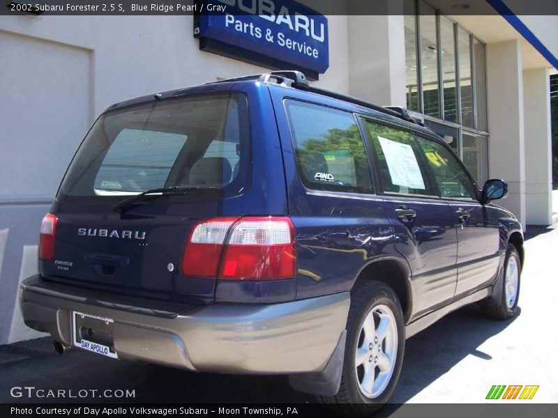 Blue Ridge Pearl / Gray 2002 Subaru Forester 2.5 S