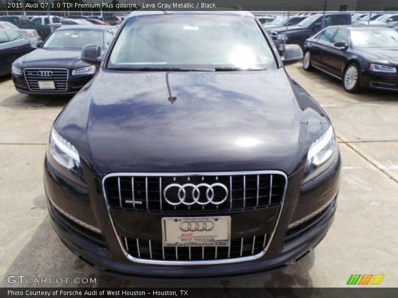 Lava Gray Metallic / Black 2015 Audi Q7 3.0 TDI Premium Plus quattro