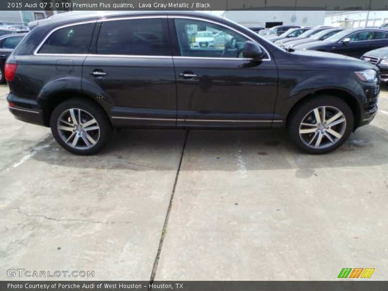 Lava Gray Metallic / Black 2015 Audi Q7 3.0 TDI Premium Plus quattro