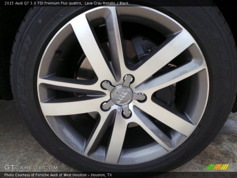 Lava Gray Metallic / Black 2015 Audi Q7 3.0 TDI Premium Plus quattro