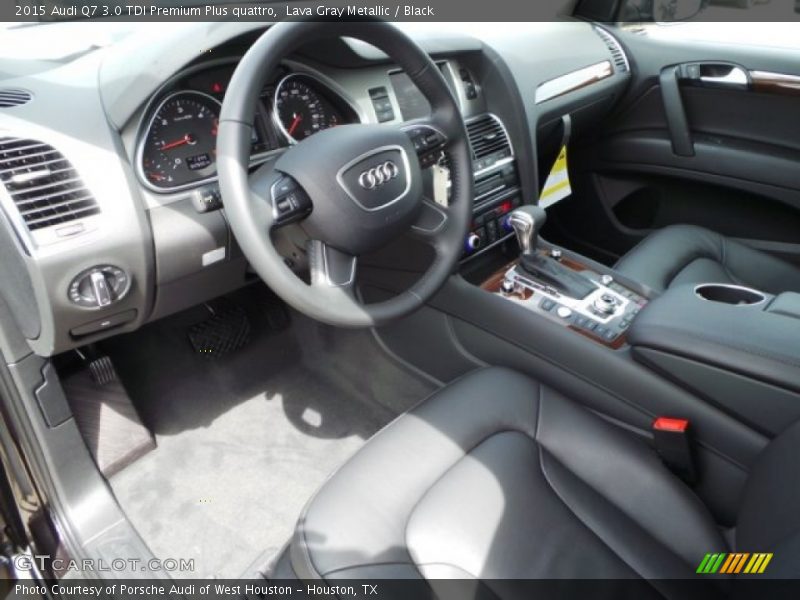 Lava Gray Metallic / Black 2015 Audi Q7 3.0 TDI Premium Plus quattro