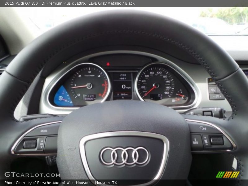 Lava Gray Metallic / Black 2015 Audi Q7 3.0 TDI Premium Plus quattro