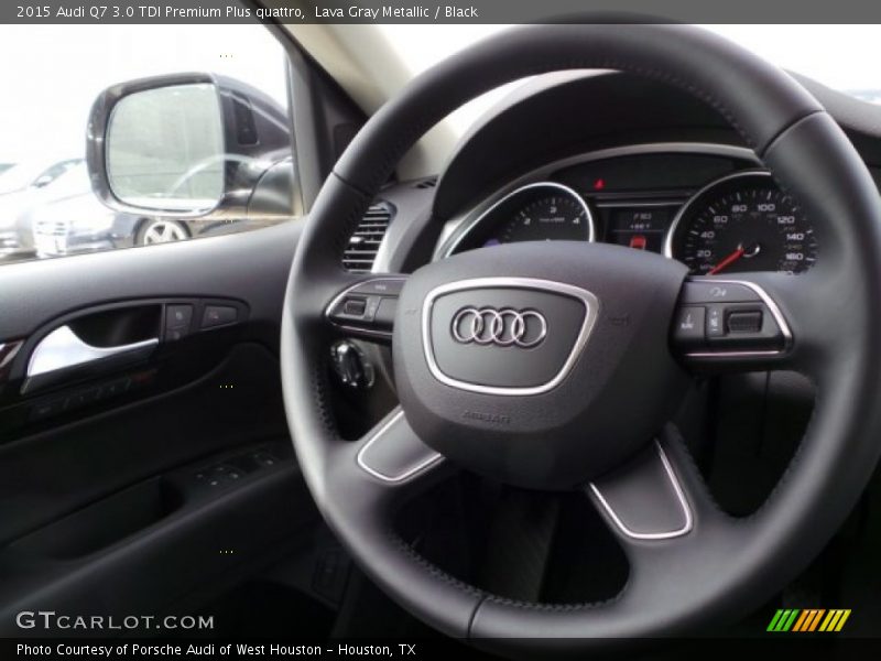 Lava Gray Metallic / Black 2015 Audi Q7 3.0 TDI Premium Plus quattro