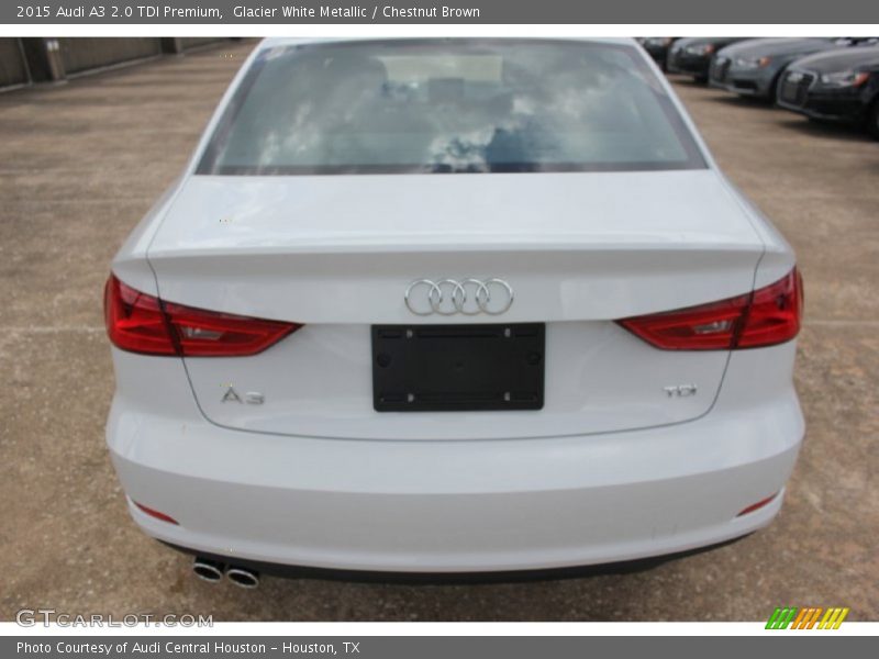Glacier White Metallic / Chestnut Brown 2015 Audi A3 2.0 TDI Premium