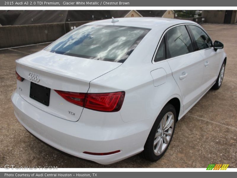 Glacier White Metallic / Chestnut Brown 2015 Audi A3 2.0 TDI Premium