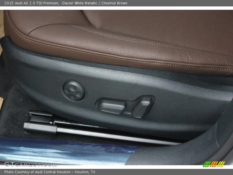 Glacier White Metallic / Chestnut Brown 2015 Audi A3 2.0 TDI Premium