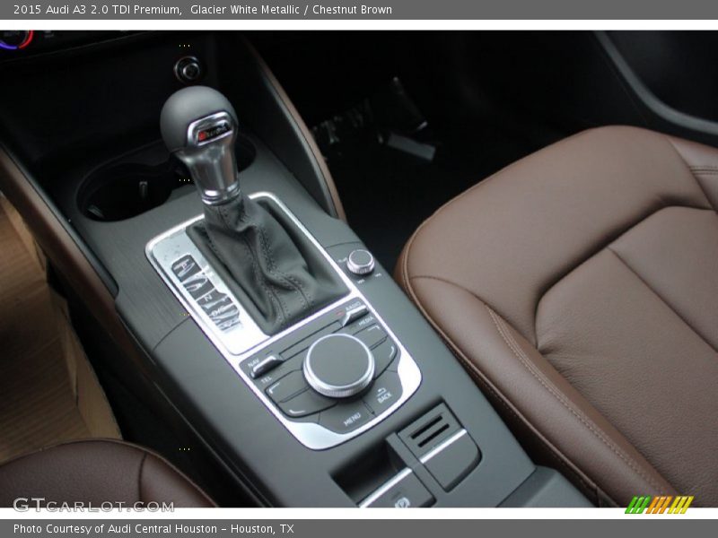 Glacier White Metallic / Chestnut Brown 2015 Audi A3 2.0 TDI Premium