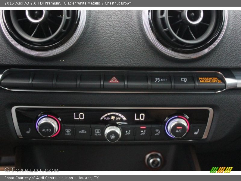 Glacier White Metallic / Chestnut Brown 2015 Audi A3 2.0 TDI Premium