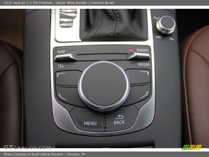 Glacier White Metallic / Chestnut Brown 2015 Audi A3 2.0 TDI Premium
