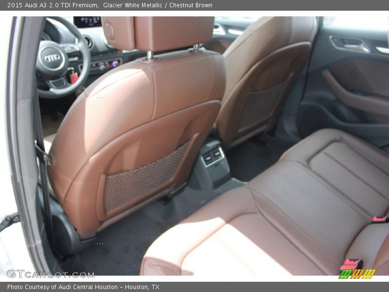 Glacier White Metallic / Chestnut Brown 2015 Audi A3 2.0 TDI Premium