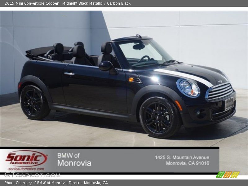 Midnight Black Metallic / Carbon Black 2015 Mini Convertible Cooper