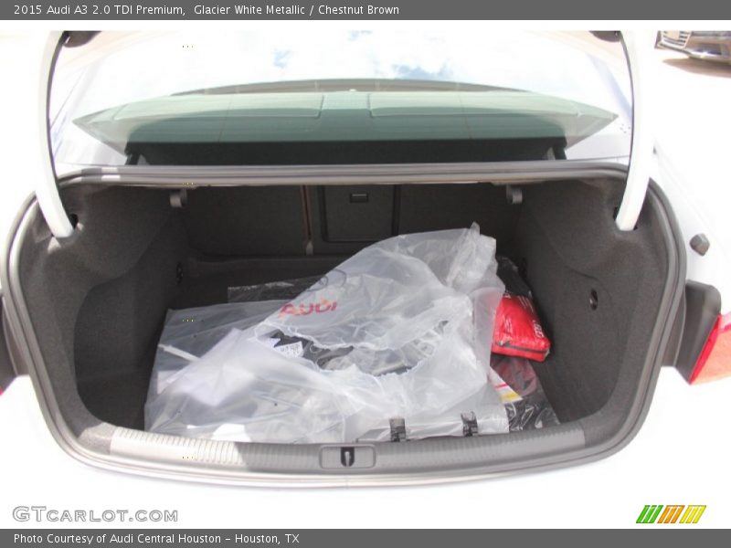 Glacier White Metallic / Chestnut Brown 2015 Audi A3 2.0 TDI Premium