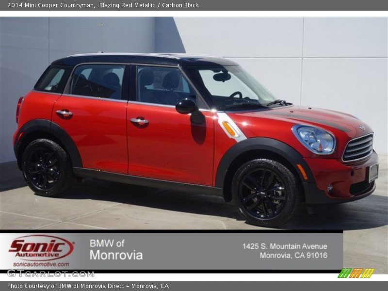 Blazing Red Metallic / Carbon Black 2014 Mini Cooper Countryman