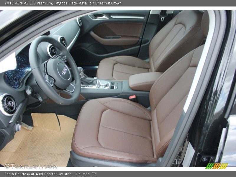 Mythos Black Metallic / Chestnut Brown 2015 Audi A3 1.8 Premium