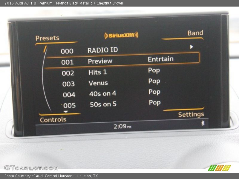 Mythos Black Metallic / Chestnut Brown 2015 Audi A3 1.8 Premium