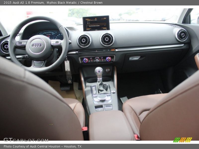 Mythos Black Metallic / Chestnut Brown 2015 Audi A3 1.8 Premium