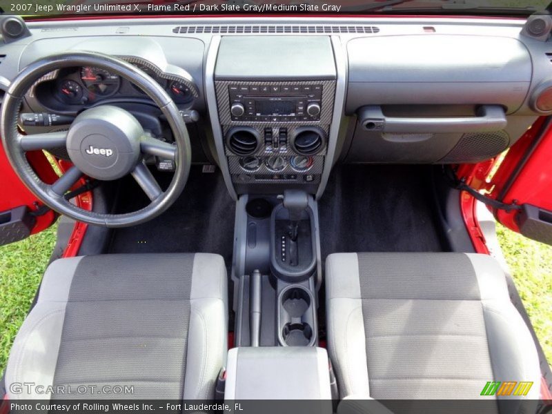 Flame Red / Dark Slate Gray/Medium Slate Gray 2007 Jeep Wrangler Unlimited X