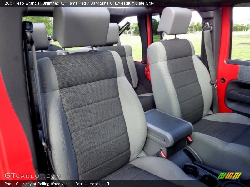 Flame Red / Dark Slate Gray/Medium Slate Gray 2007 Jeep Wrangler Unlimited X