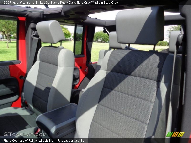 Flame Red / Dark Slate Gray/Medium Slate Gray 2007 Jeep Wrangler Unlimited X