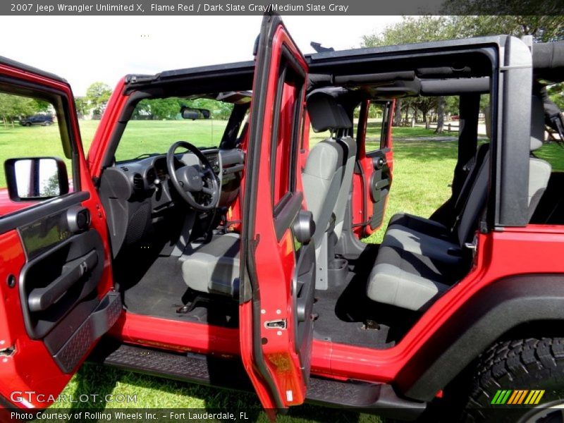 Flame Red / Dark Slate Gray/Medium Slate Gray 2007 Jeep Wrangler Unlimited X