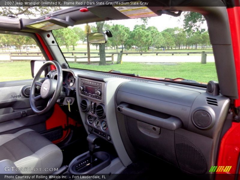Flame Red / Dark Slate Gray/Medium Slate Gray 2007 Jeep Wrangler Unlimited X
