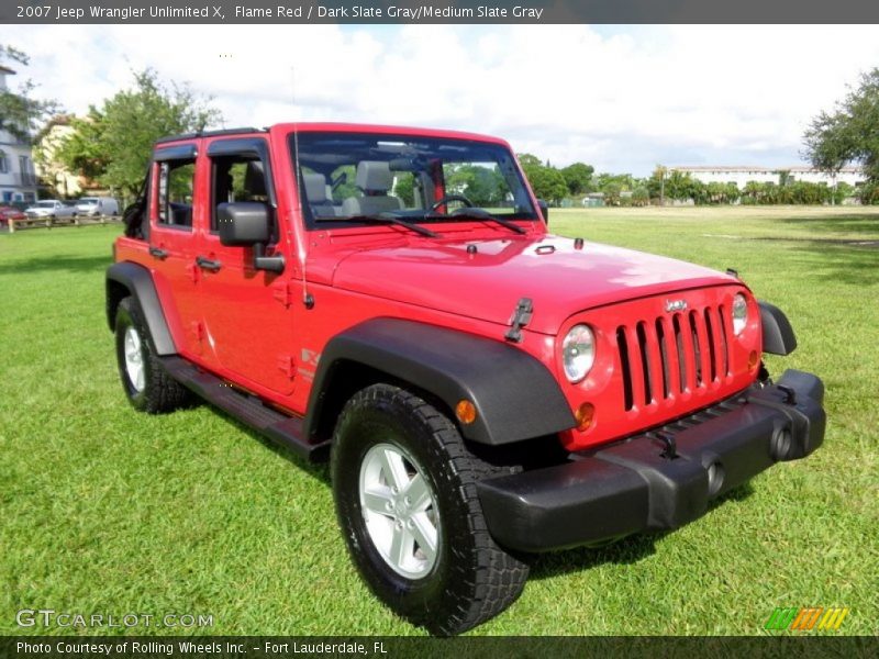 Front 3/4 View of 2007 Wrangler Unlimited X