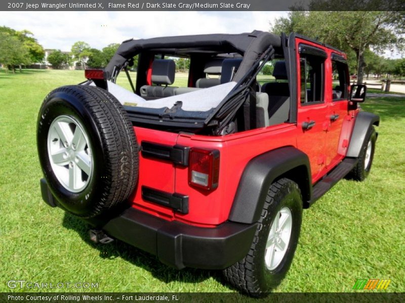 Flame Red / Dark Slate Gray/Medium Slate Gray 2007 Jeep Wrangler Unlimited X