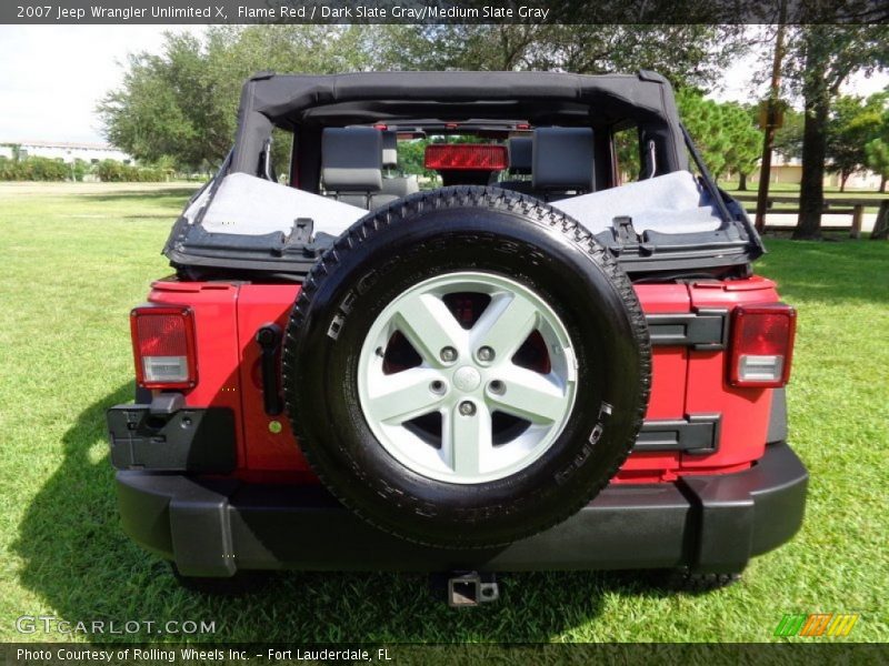 Flame Red / Dark Slate Gray/Medium Slate Gray 2007 Jeep Wrangler Unlimited X