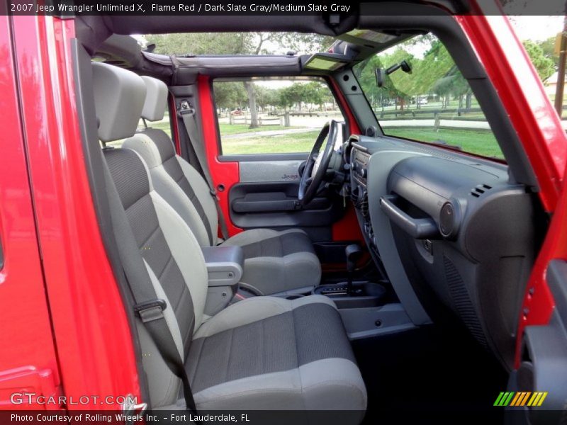 Front Seat of 2007 Wrangler Unlimited X