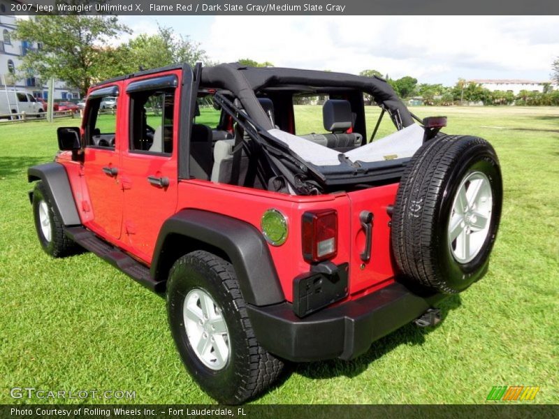 Flame Red / Dark Slate Gray/Medium Slate Gray 2007 Jeep Wrangler Unlimited X