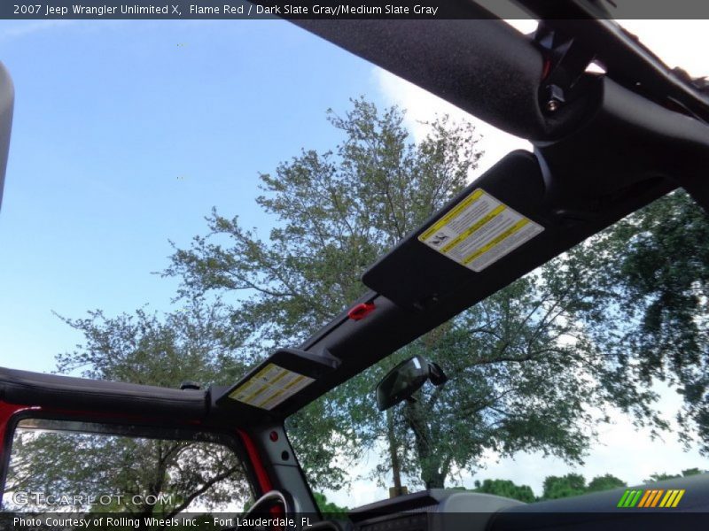 Flame Red / Dark Slate Gray/Medium Slate Gray 2007 Jeep Wrangler Unlimited X