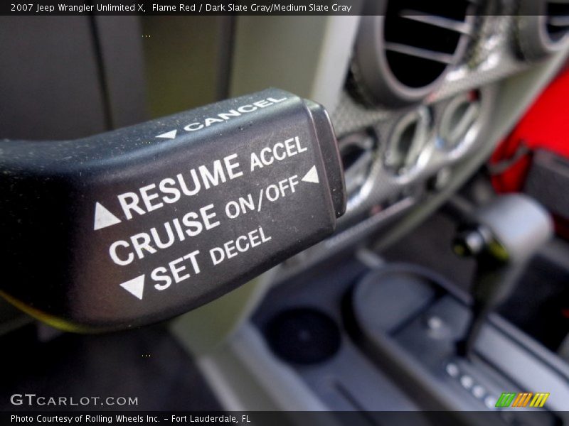 Flame Red / Dark Slate Gray/Medium Slate Gray 2007 Jeep Wrangler Unlimited X
