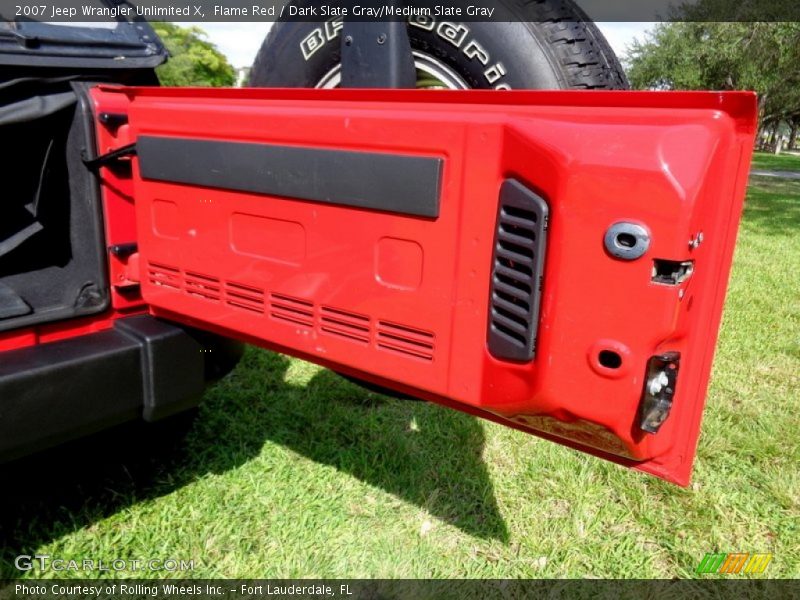Flame Red / Dark Slate Gray/Medium Slate Gray 2007 Jeep Wrangler Unlimited X