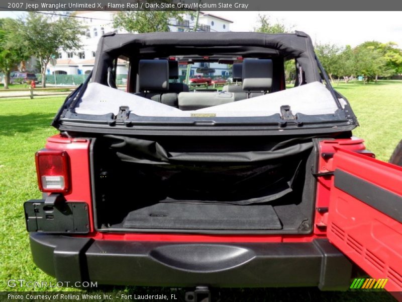 Flame Red / Dark Slate Gray/Medium Slate Gray 2007 Jeep Wrangler Unlimited X