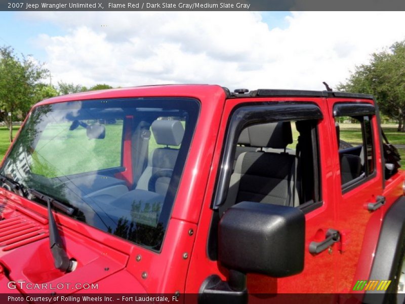 Flame Red / Dark Slate Gray/Medium Slate Gray 2007 Jeep Wrangler Unlimited X