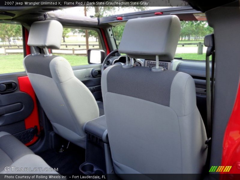 Flame Red / Dark Slate Gray/Medium Slate Gray 2007 Jeep Wrangler Unlimited X