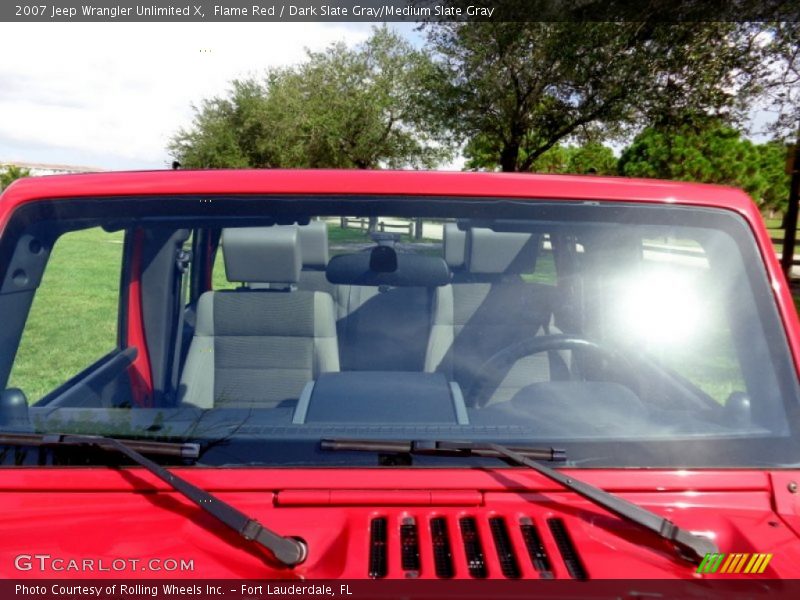 Flame Red / Dark Slate Gray/Medium Slate Gray 2007 Jeep Wrangler Unlimited X