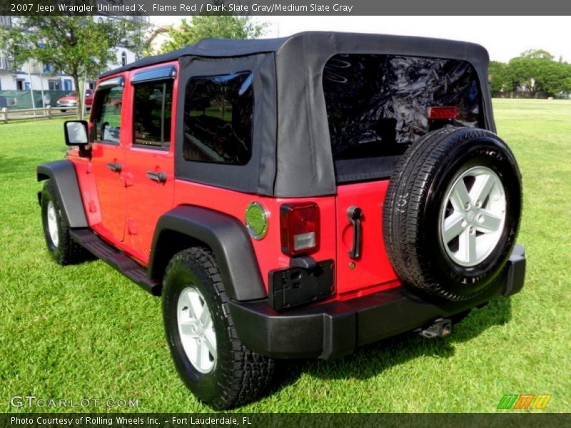 Flame Red / Dark Slate Gray/Medium Slate Gray 2007 Jeep Wrangler Unlimited X