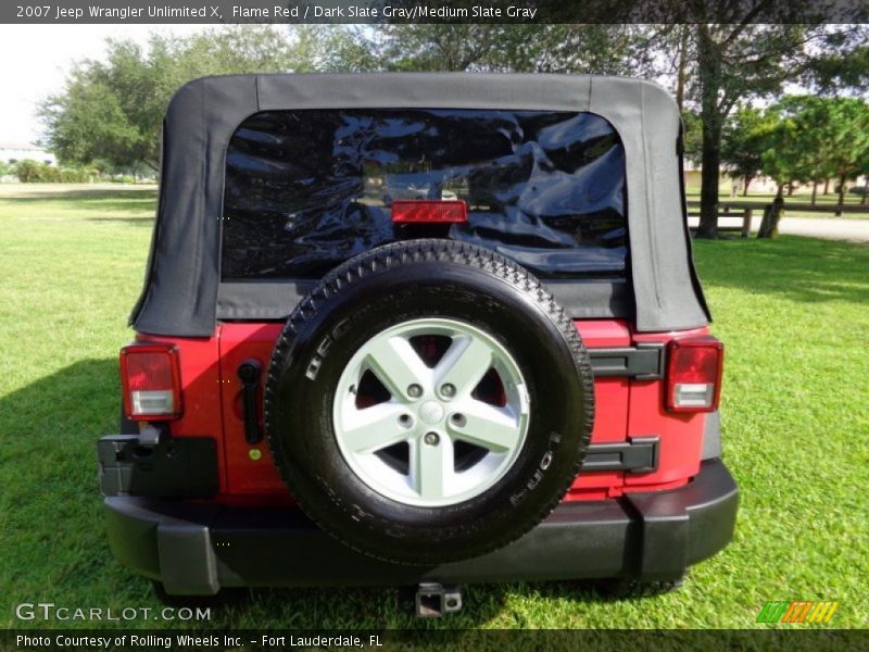 Flame Red / Dark Slate Gray/Medium Slate Gray 2007 Jeep Wrangler Unlimited X