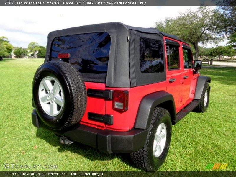 Flame Red / Dark Slate Gray/Medium Slate Gray 2007 Jeep Wrangler Unlimited X