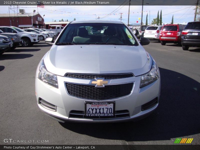 Silver Ice Metallic / Jet Black/Medium Titanium 2013 Chevrolet Cruze LS