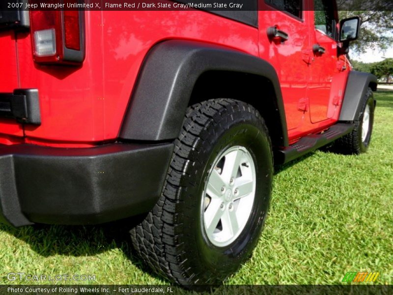 Flame Red / Dark Slate Gray/Medium Slate Gray 2007 Jeep Wrangler Unlimited X
