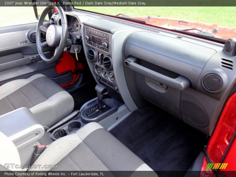 Flame Red / Dark Slate Gray/Medium Slate Gray 2007 Jeep Wrangler Unlimited X