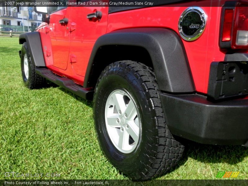 Flame Red / Dark Slate Gray/Medium Slate Gray 2007 Jeep Wrangler Unlimited X